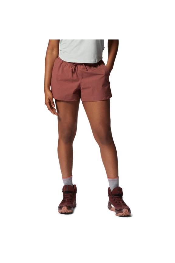 Basswood Pull-On Shorts (Womens, Clay Earth, LG, R)