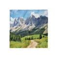 thumbnail image 1 of Mountain Head Scarf, Pathway to Forest Alps, Head Wrap, 3 Sizes, by Ambesonne, 1 of 2