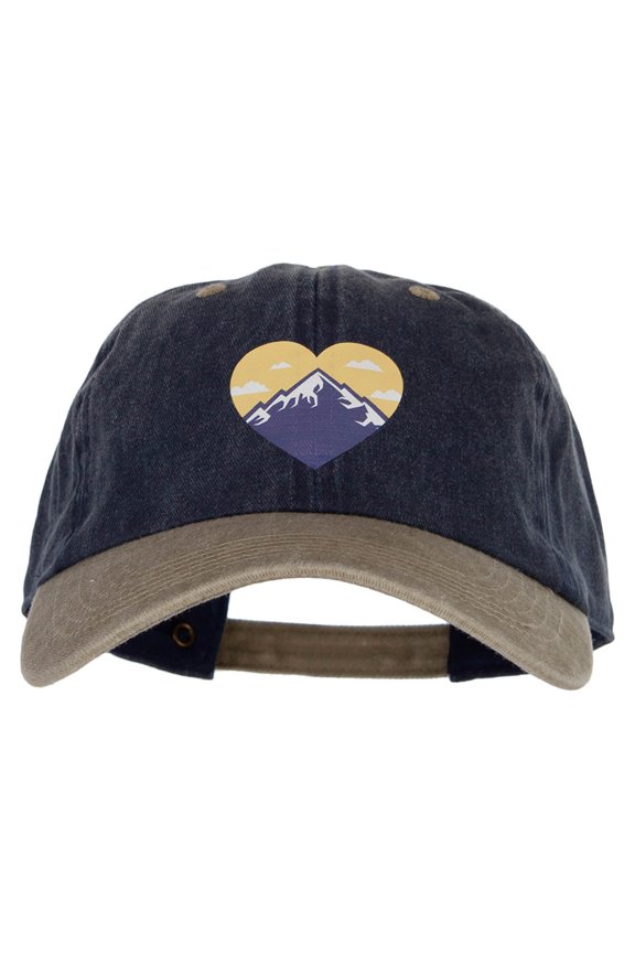 Mountain Heart Heat Transfer Pigment Dyed Wash Caps - Navy Khaki OSFM