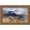 thumbnail image 1 of Mountain Heights, Cader Idris 24x18 Gold Ornate Wood Framed Canvas Art by David Cox, 1 of 2
