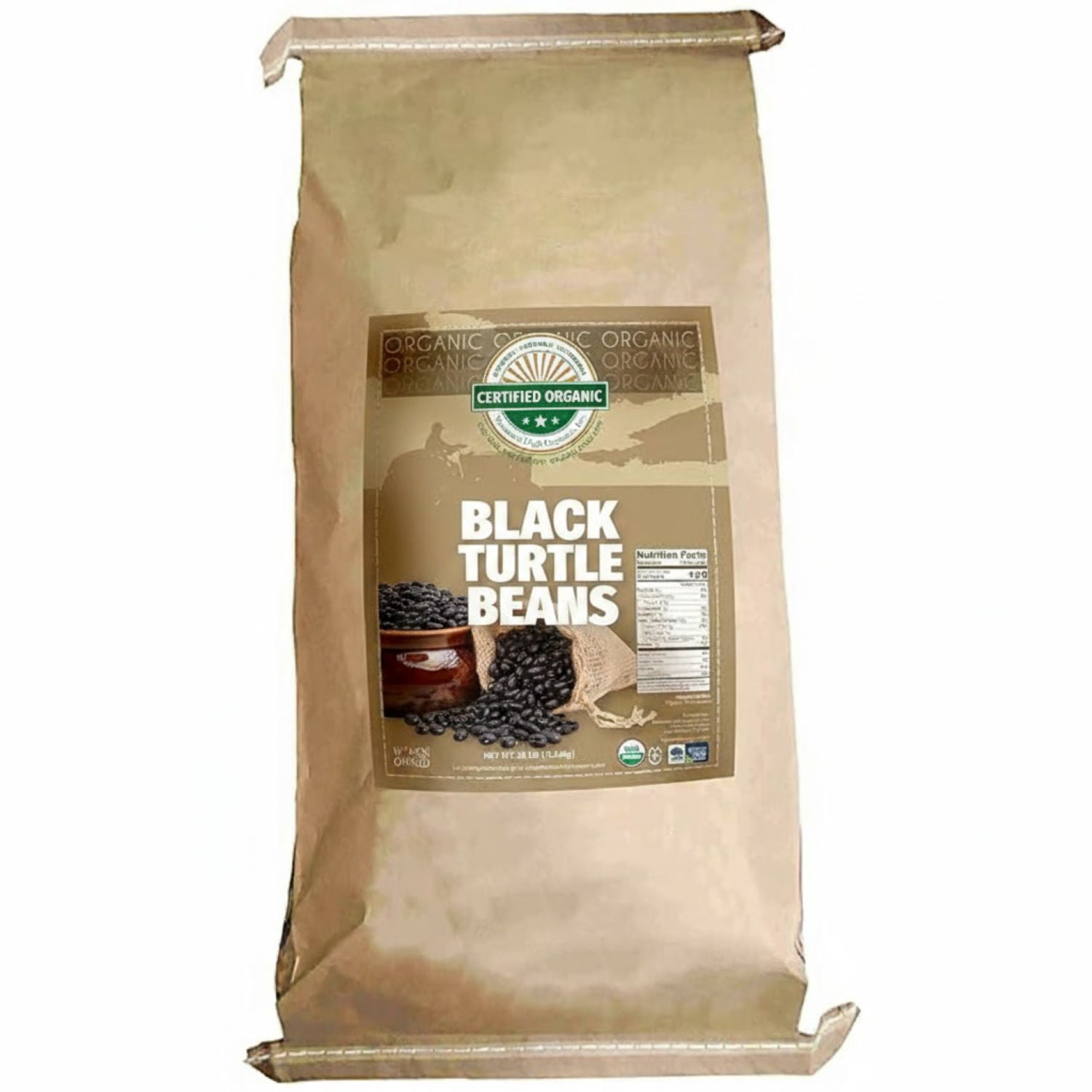 Black Bean Turtle  25LB BAG, USA Grown, USDA Certified Organic & GMO Free, Sustainable Farming Practices-Mountain High Organics