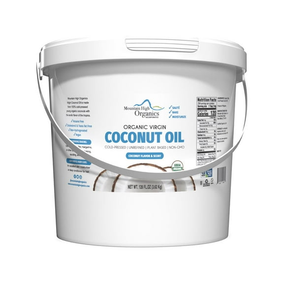 Mountain High Organics Certified Organic Virgin Coconut Oil 1/128oz