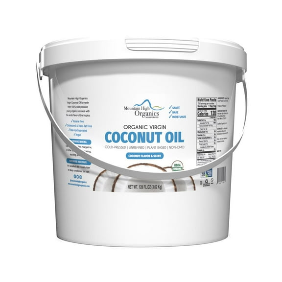 Mountain High Organics Certified Organic Virgin Coconut Oil 1/128oz
