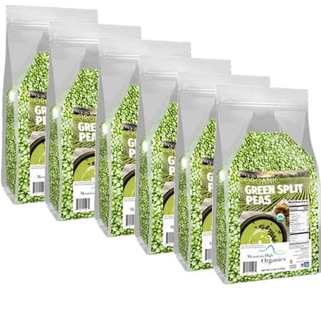 Organic Green Split Peas, 5 lb. Bags (6 Count) - Mountain High Organics