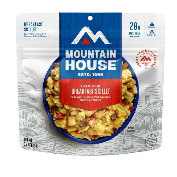 Mountain House Breakfast Skillet, Freeze-Dried Camping & Backpacking Food, 2 Servings, GF