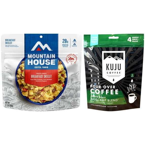 Mountain House Breakfast Skillet + Kuju Pour Over Coffee
