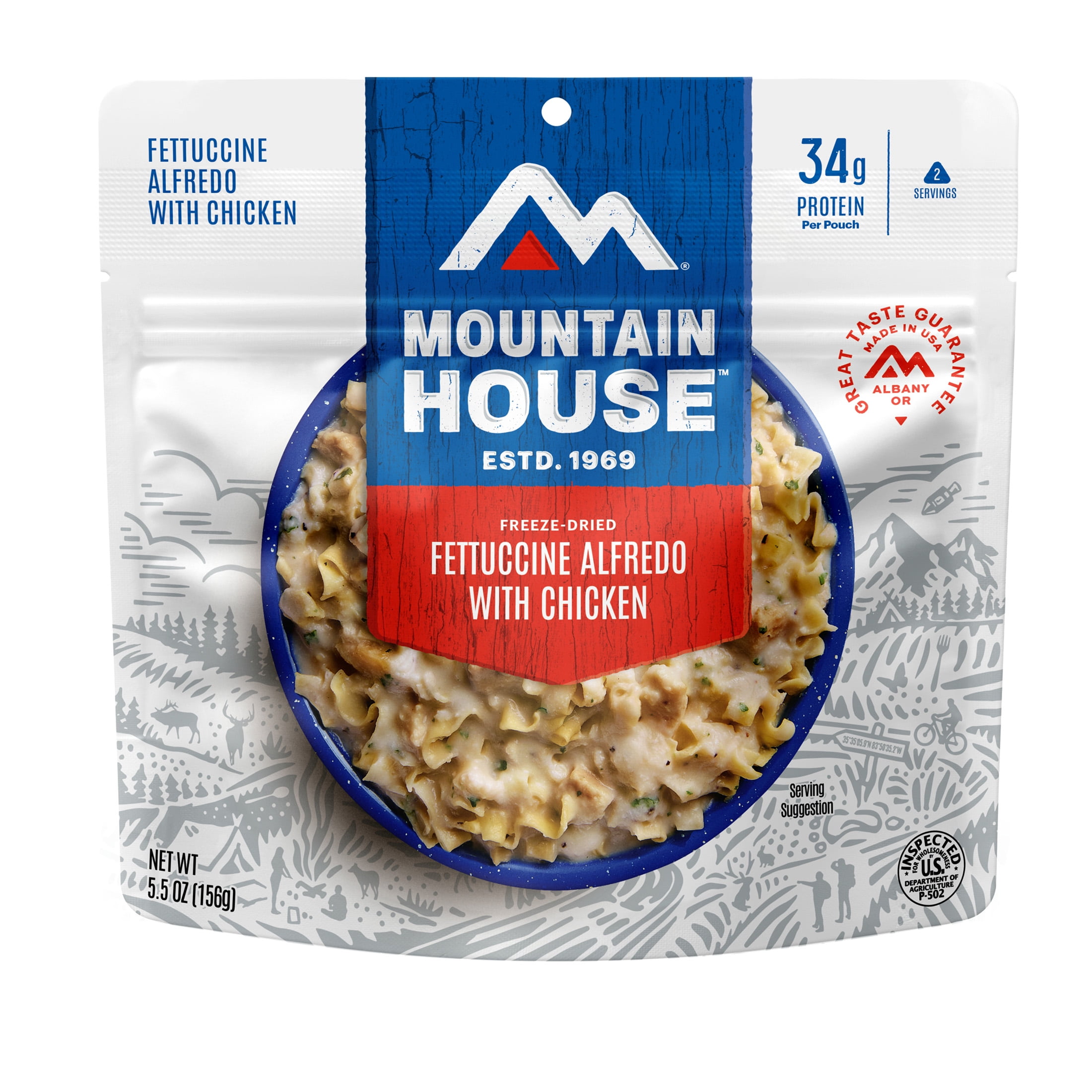 ALFONZETTI☆Ready Mountain House Fettuccine Alfredo with Chicken - Walmart.com