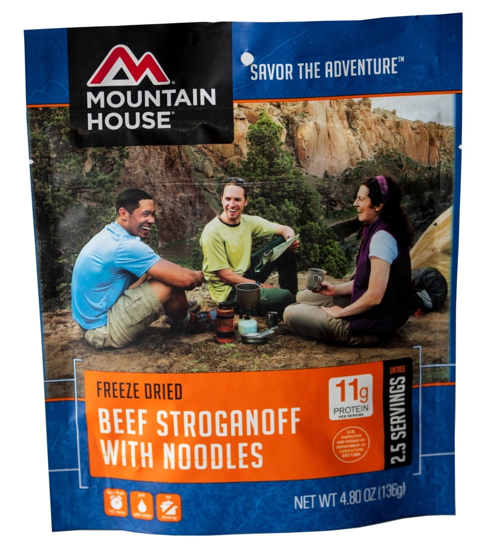 Mountain House Freeze-Dried Beef Stroganoff With Noodles - 2.5 Servings