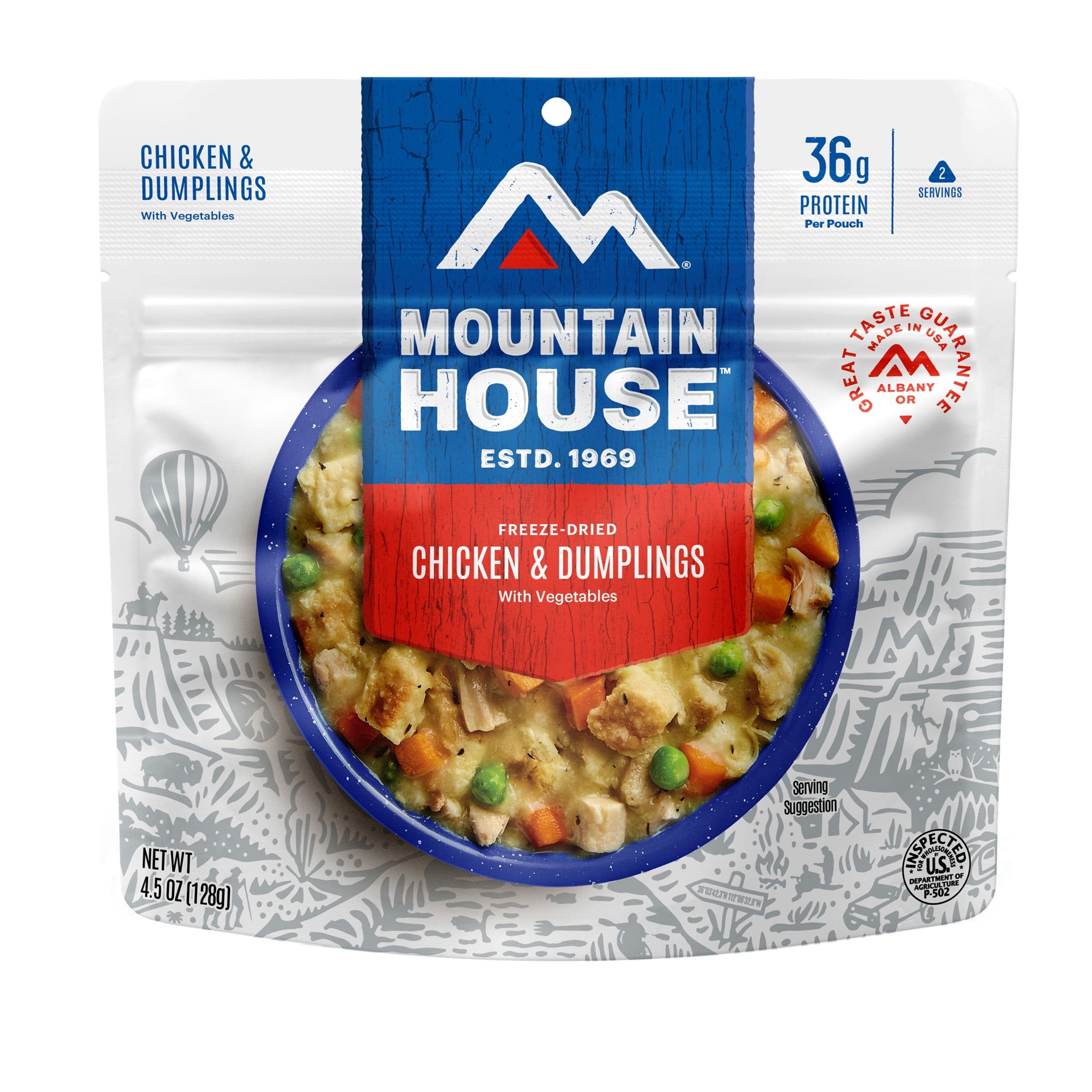 Mountain House Freeze-Dried Chicken And Dumplings With Vegetables - 2 Servings