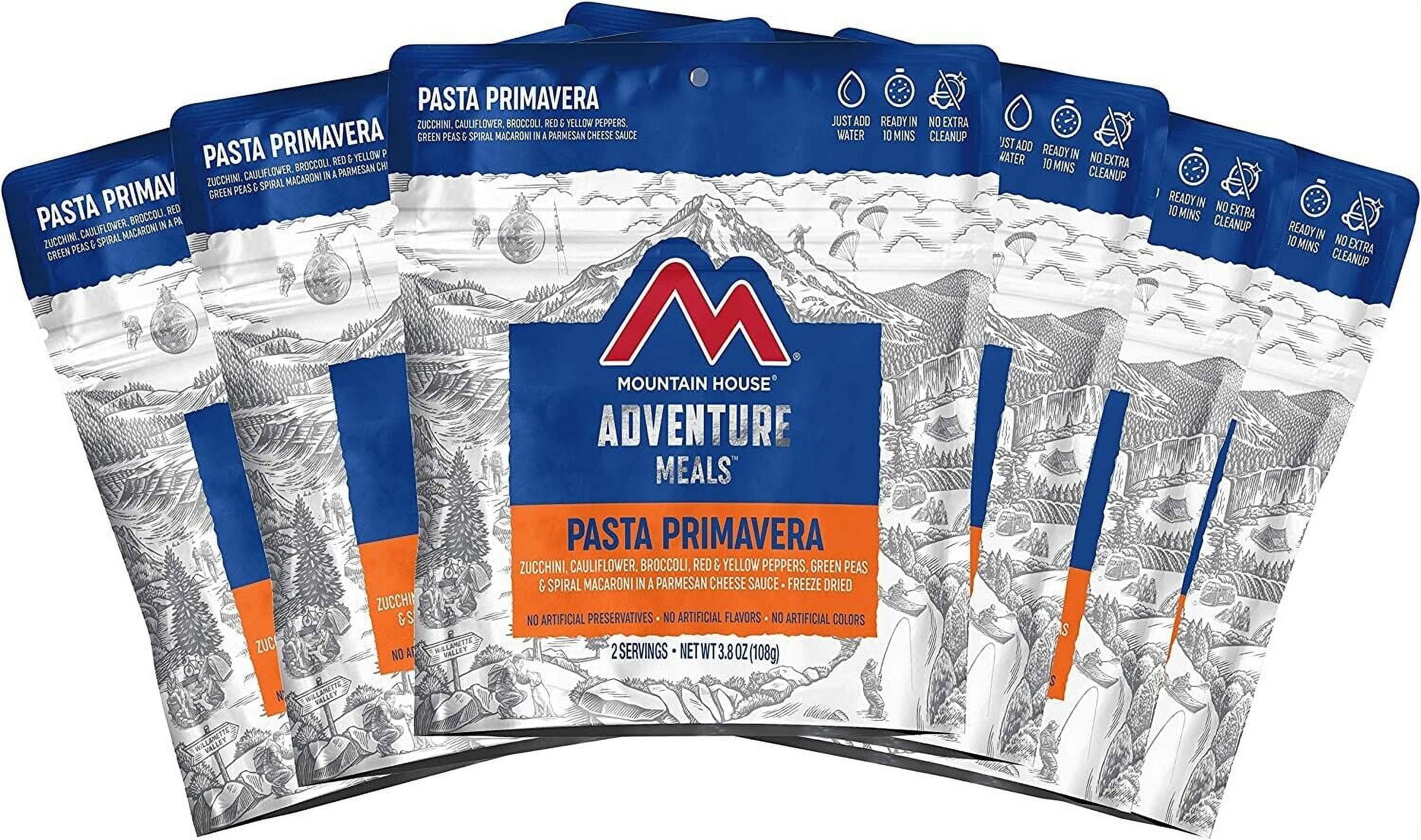 Mountain House Freeze Dried Pasta Primavera Emergency Survival Food for Backpacking & Camping