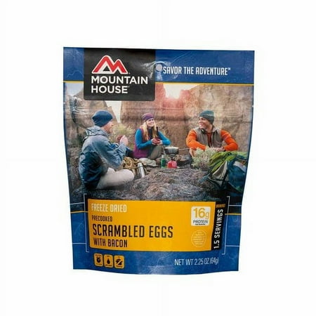 Mountain House Freeze-Dried Scrambled Eggs with Bacon - 1.5 Servings