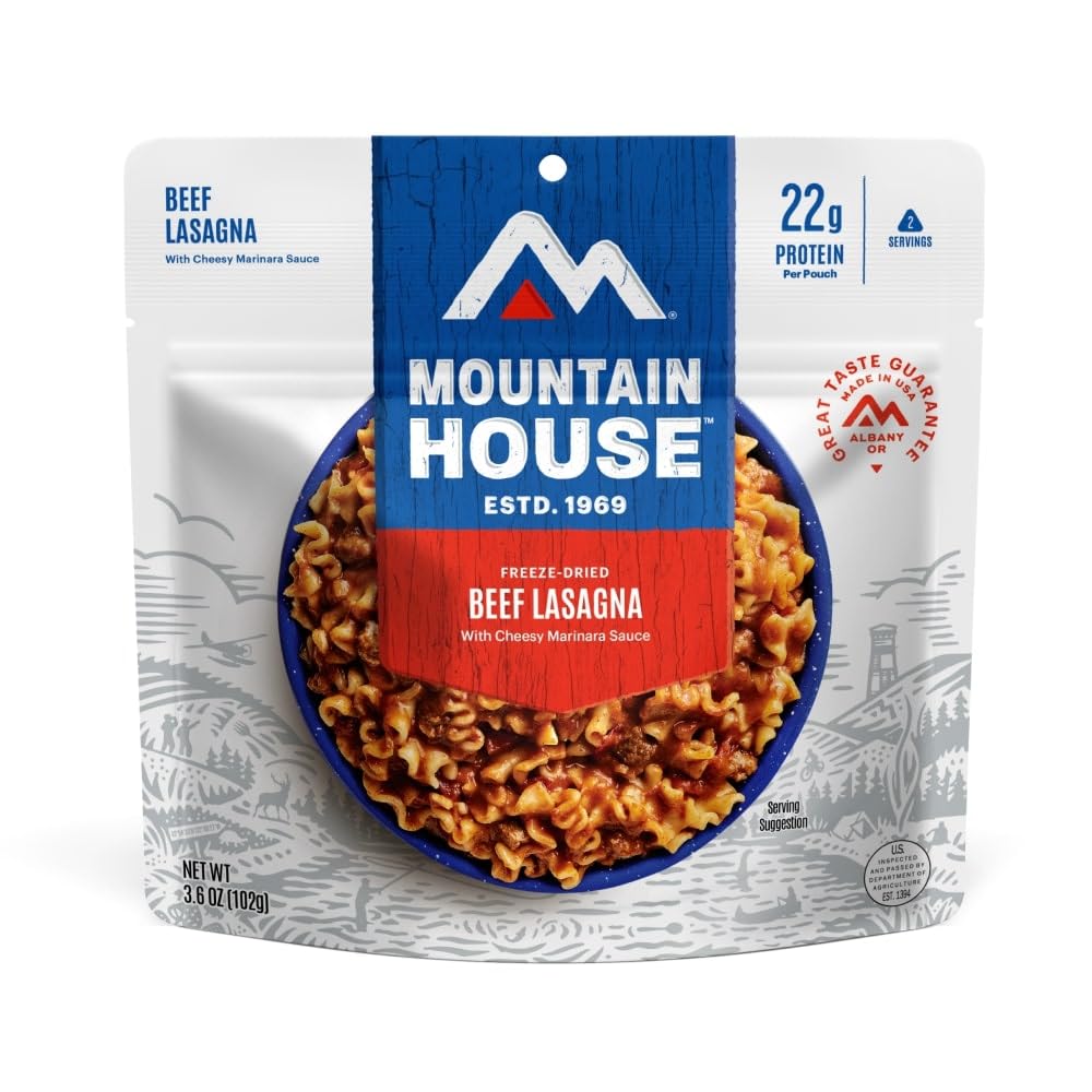 Mountain House Lasagna with Meat Sauce Freeze Dried Backpacking