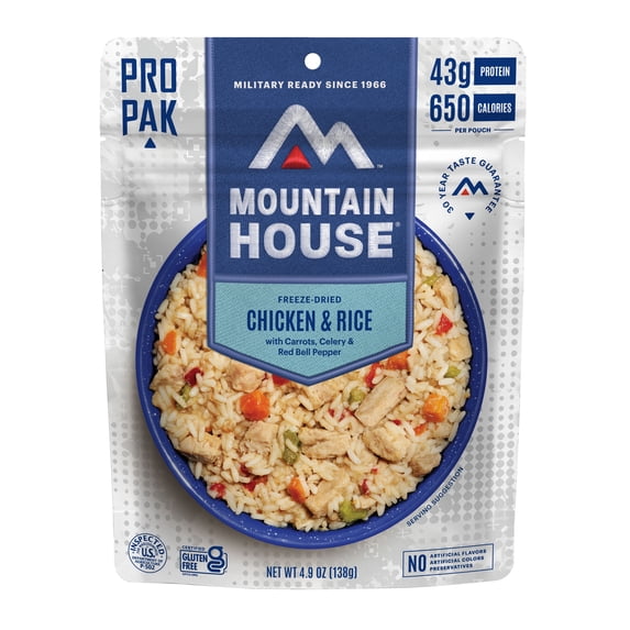 Mountain House Mexican-Style Adobo Rice & Chicken Pro-Pak, Freeze-Dried Food, 1 Serving