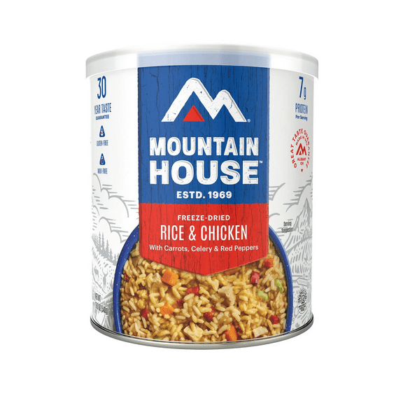 Mountain House Rice & Chicken | Freeze Dried Survival & Emergency Food | #10 Can | Gluten-Free