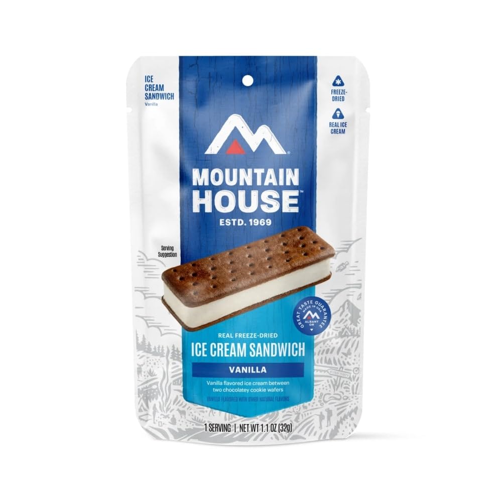 Mountain House Vanilla Ice Cream Sandwich Freeze Dried Backpacking