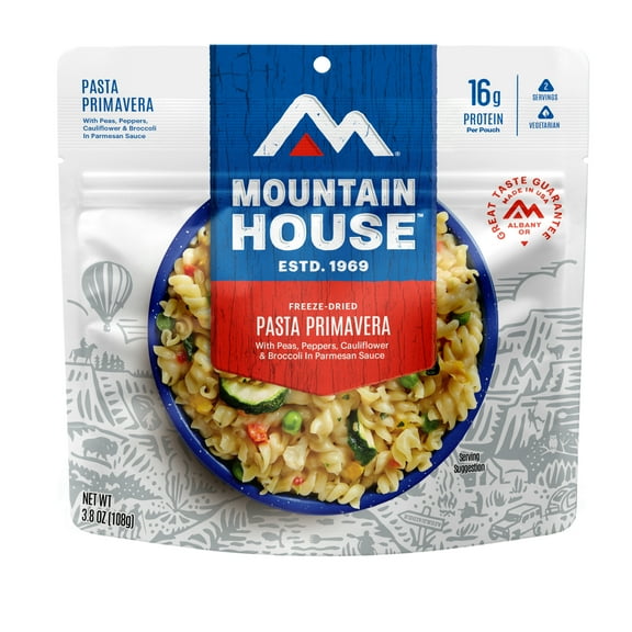 Mountain House Vegetarian Pasta Primavera, Freeze-Dried Food, 2 Servings