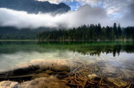 Mountain Lake Canvas Art - Keller (12 x 18)
