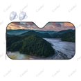 Mountain Lake Forest Car Windshield Cover Sun ShadeUniversal Folding