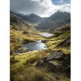 thumbnail image 1 of Mountain Lake Landscape Canvas Print, Scenic Wall Art for Living Room, Bedroom, Office, Study, Hallway & Home Decor, 1 of 8