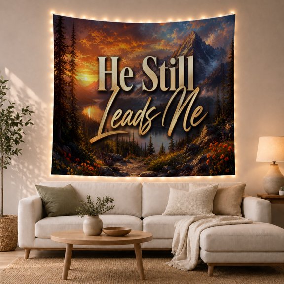 Mountain Lake Still with Leads Detailed Depicted Vertical, Mystical Fantasy for Space Lovers, Galaxy Room Decor, Mother'S Day Gift, Tapestry Wall Hanging for Bedroom and Dorm