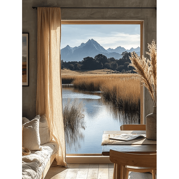 Mountain Lake View Canvas Print/Wall ArtSuitable for Living RoomDining RoomOfficeHotel Decoration