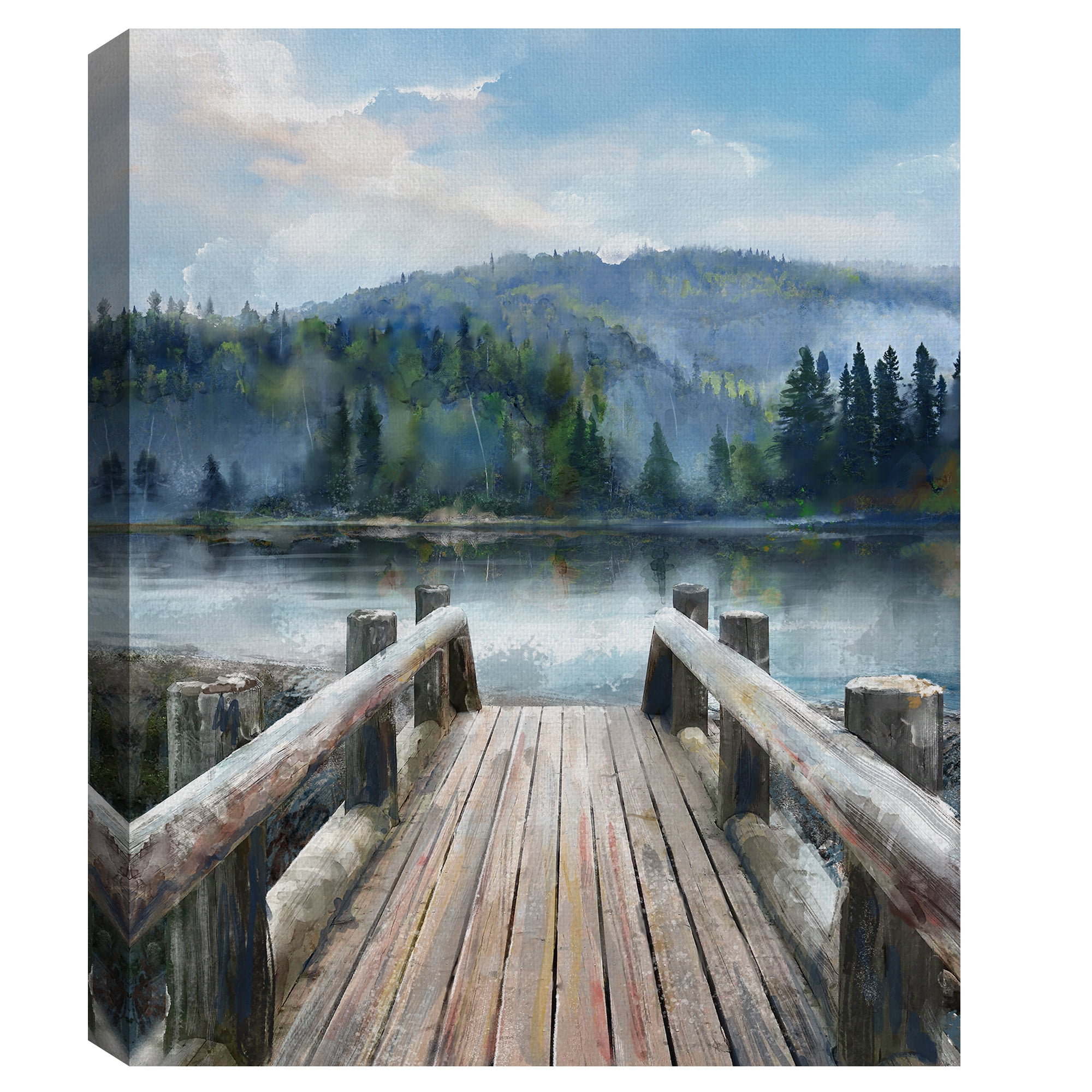 Mountain Lake by Studio Arts Canvas Art Print