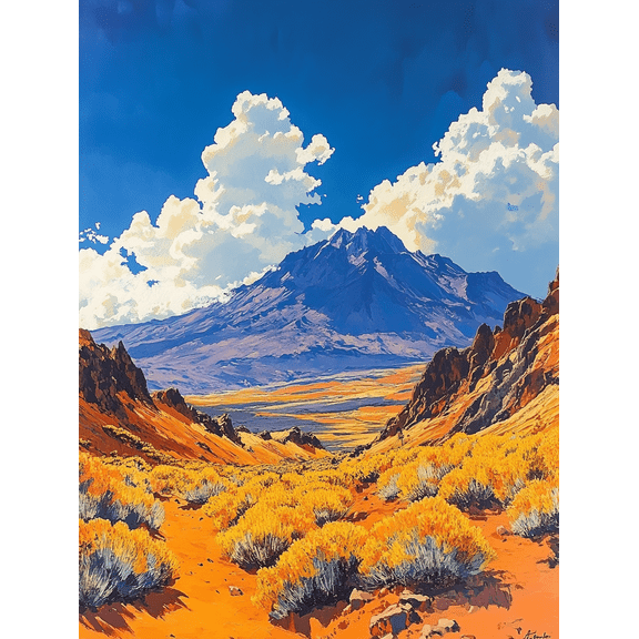 Mountain Landscape Canvas Wall Art Perfect for Living Room Dining Room and Hallway Decoration.