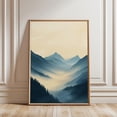 thumbnail image 1 of Mountain Landscape Fog Print, Minimalist Wall Art, Art Print, Abstract Landscape Art Poster, Living Room Decor, Wall Art, Modern Wall Decor, 16x24 UNFRAMED, 1 of 2
