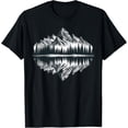 thumbnail image 1 of Mountain Landscape Reflection Forest Outdoor Wildlife T-Shirt, 1 of 4