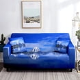 thumbnail image 1 of Mountain Landscape Sofa Cover Blooming Floral Botanical Printed Couch Covers Washable Furniture Protector for Living Room Decor, 1 of 4