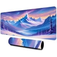 thumbnail image 1 of Mountain Large Mouse Pad 31.5x11.8 Inches Cartoon Magic Starry Sky Snow Mountain Forest Pattern Printed Game Mouse Pad for Home Studio Keyboard Table Mat BDHYMN205, 1 of 6