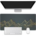 thumbnail image 1 of Mountain Line Art Large Gaming Mouse Pad,Waterproof Desk Mat for Desktop,Non-Slip Rubber Base Mousepad with Stitched Edges for Laptop Office and Home 35.4X15.7 Inch, 1 of 7