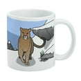 thumbnail image 1 of Mountain Lion Cougar Puma Panther Snow White Mug, 1 of 4