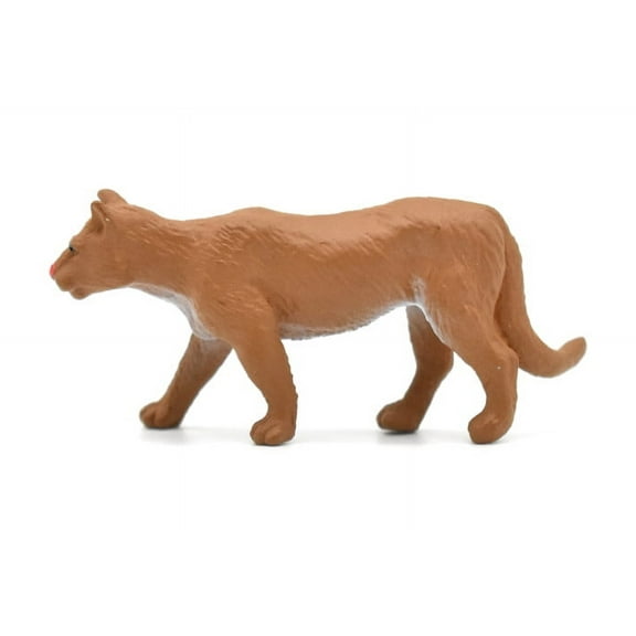 Mountain Lion, Puma, Cougar, Nice Rubber Animal, Educational, Realistic Cat, Hand Painted, Figure, Lifelike Model, Replica, Gift, 2 1/2 Inches F1513 B103