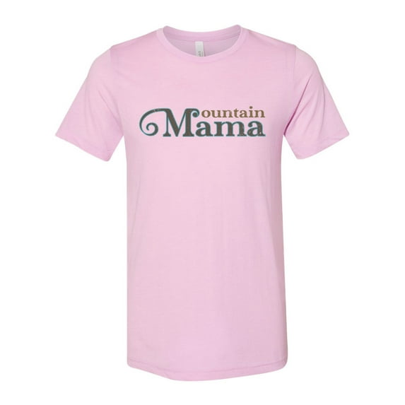 "Mountain Mama, Mountain Mom Shirt, Soft Bella Canvas, Unisex Fit, Mountain Shirt, Gift For Her, Mom Shirt, Mountain Lover, Mountain Clothes, Lilac, LARGE"