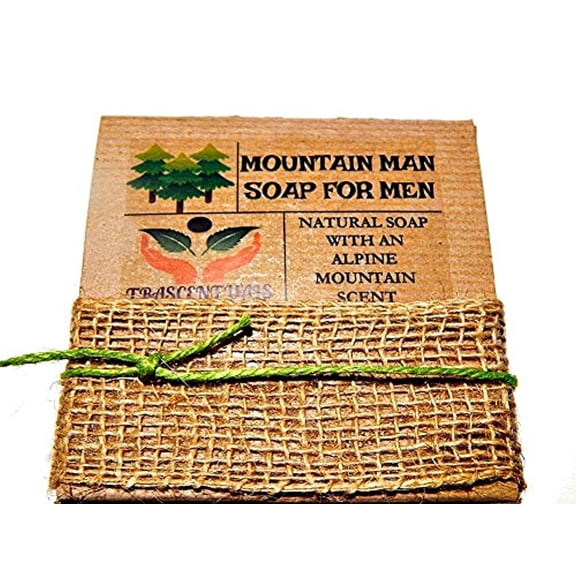 Mountain Man Soap For Men Comes In Gift Box Handmade With Natural Ingredients Like Coconut Oil