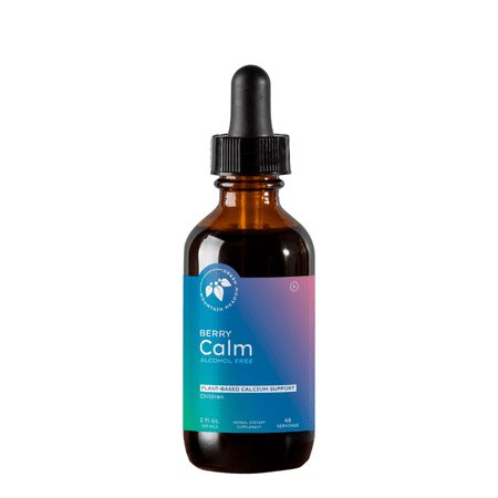 Mountain Meadow Herbs Berry Calm for Kids | Great Tasting Herbal Calcium Supplement for Strong Bones & Teeth | Improves Focus and Relaxation | 2 Oz