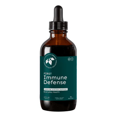 Mountain Meadow Herbs First Immune Defense | All Natural Immune Support in a Fast Acting Liquid Supplement - 4 oz.