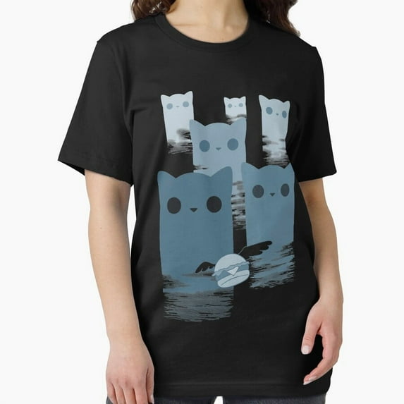 Mountain Meow Scenic Feline Adventure Cute Theme Unisex T-Shirt, up to size 5XL