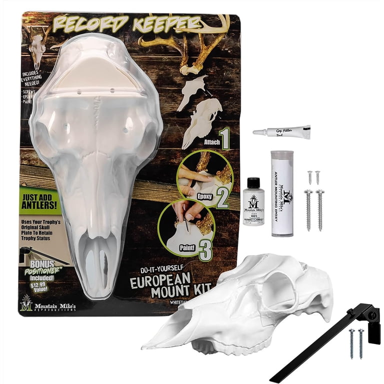 Free Shipping! Mountain Mike's DIY Record Keeper Deer Skull