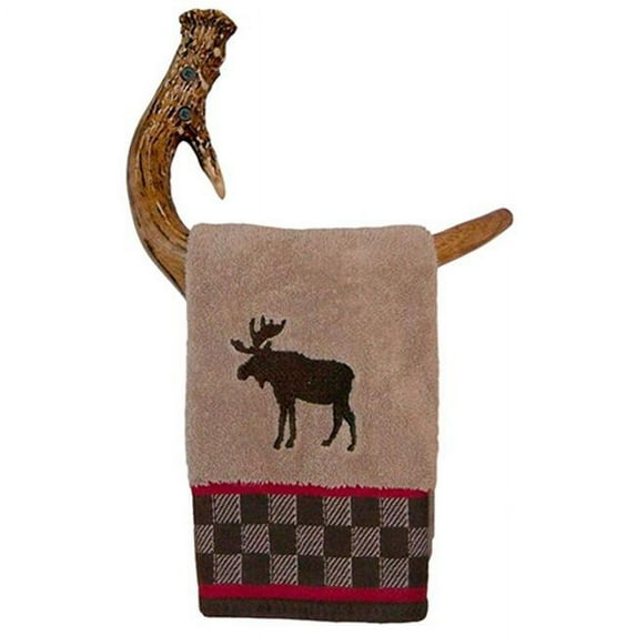 Mountain Mikes Reproductions 49599 Brown & White Hand Towel Hook