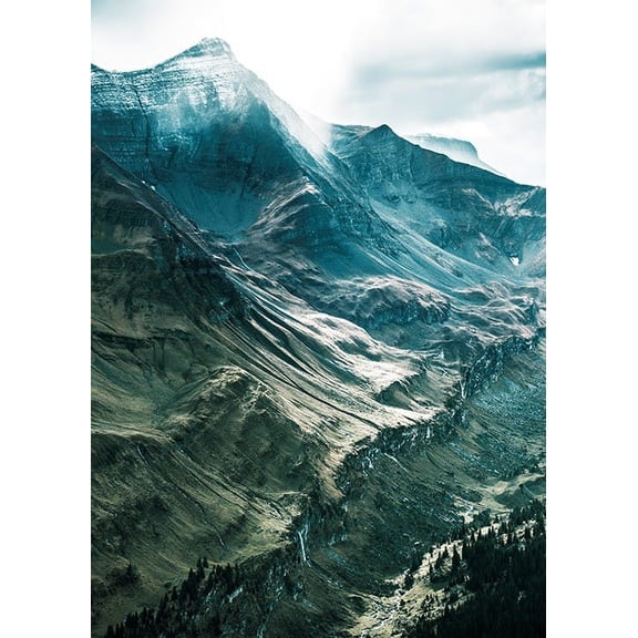 Mountain Mist Print Wall Art, Modern Wall Decor For Living Room Bedroom, 8x12 UNFRAMED