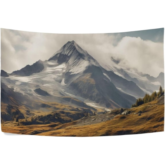 Mountain Natural Landscape Tapestry Wall Hanging Tapestry Personalized Tapestry Throw Dorm Living Room Art Home Decor 90 x 60
