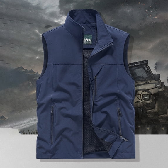 Mountain Outdoor Performance Vest,Full-Zip with Multiple Pockets, Mesh Lined, Lightweight Hiking Gear