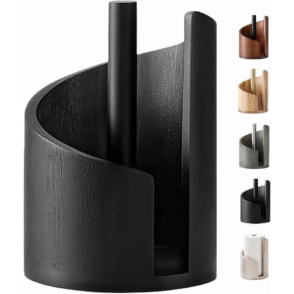 Mountain Paper Towel Holder with Iron Base, One-Handed Countertop Dispenser for Jumbo Rolls in Kitchen and Bathroom