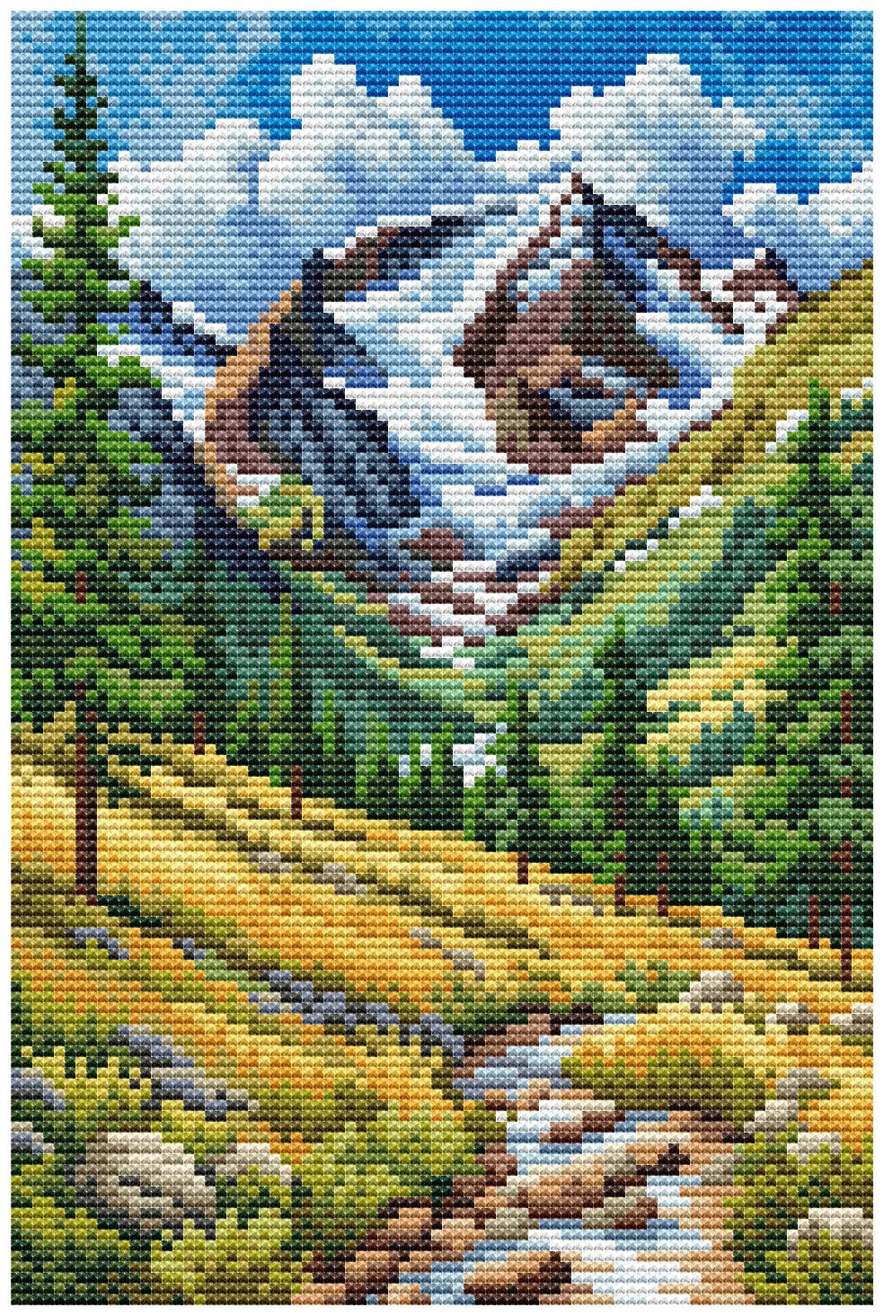Mountain Path BC8104 Counted Cross Stitch Kit
