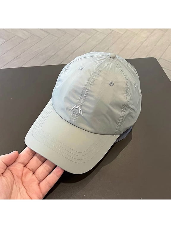 Mountain Peak Hat, Quick Dry Running Cap Cooling Breathable Baseball Cap, Adjustable Hiking Hat with Long Brim