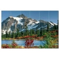 thumbnail image 1 of Mountain Picture Ceramic Tile Mural Kitchen Backsplash Bathroom Shower, 405549-L, 1 of 3