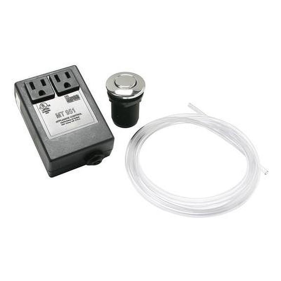 Mountain Plumbing MT951/PN Round "Classic Touch" Waste Disposer Air Switch Polished Nickel