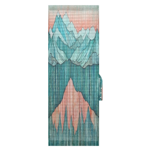 Mountain Range Art Door Side Curtain 54x40in Privacy Shade UV Protection Rod Pockets